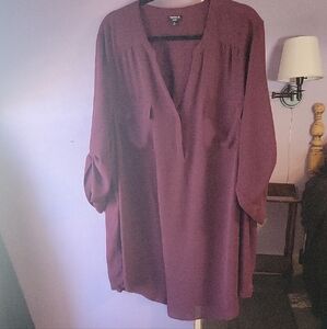 Elegant Burgundy Women's Top